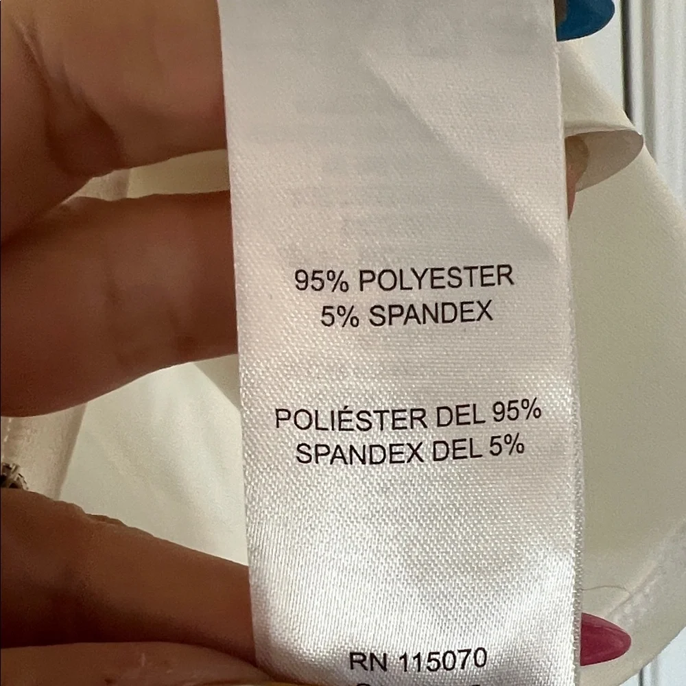 Nina Leonard Cream Sleeveless Button-Front Blouse - Picture 3 of 4